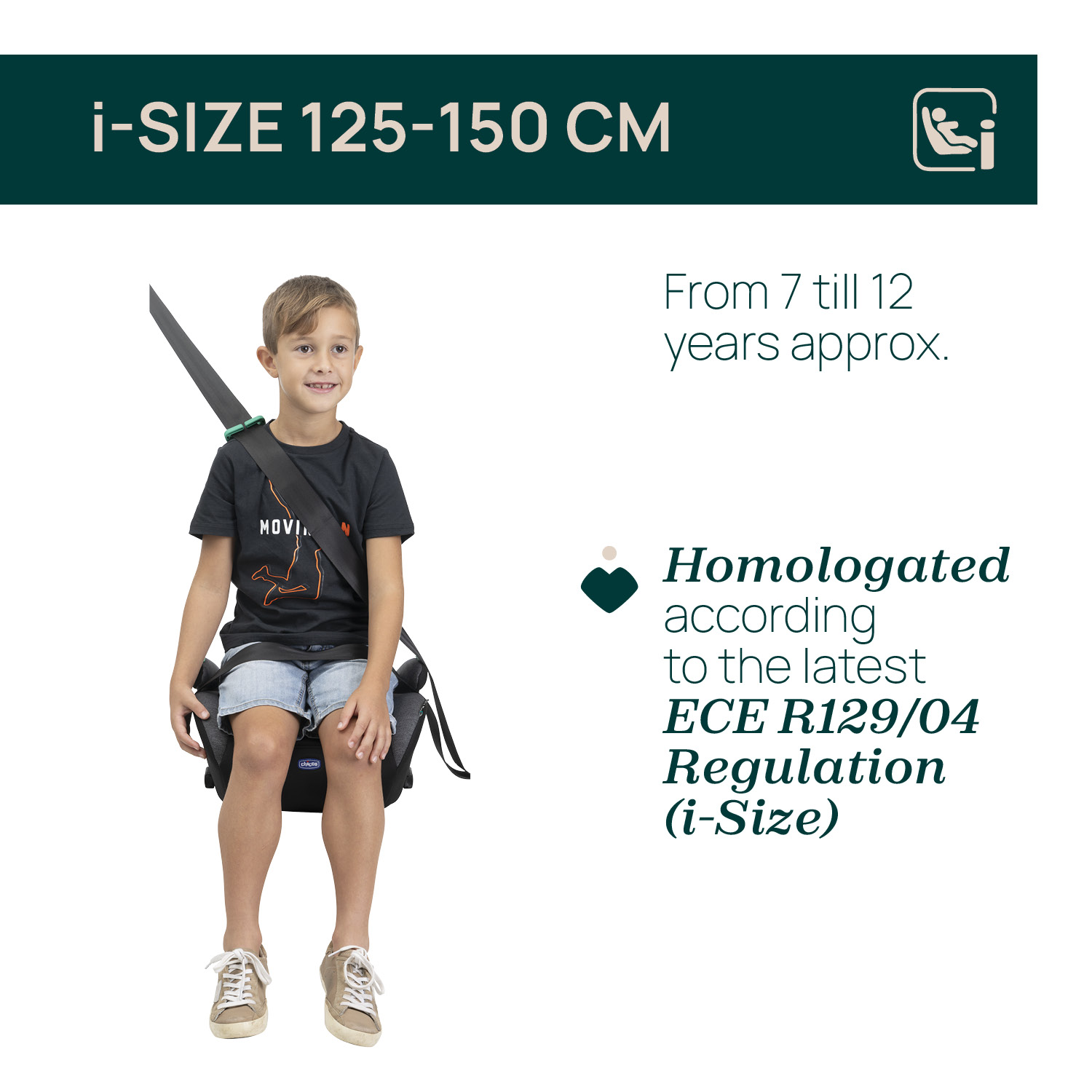 Quasar Fix i-Size Car Seat (125-150 cm)