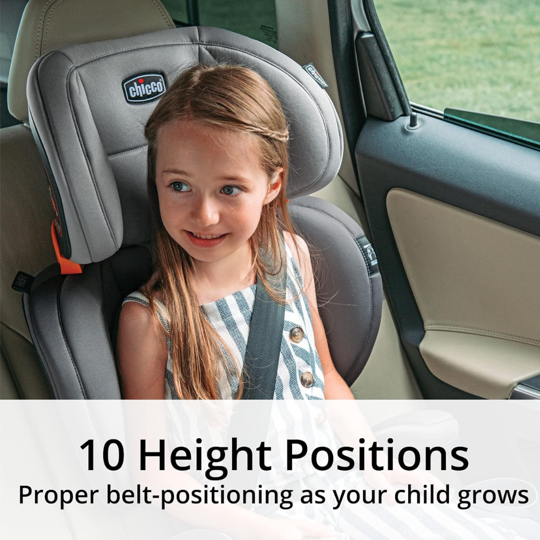 Chicco KidFit ClearTex Plus 2-in-1 Belt-Positioning Booster Car Seat