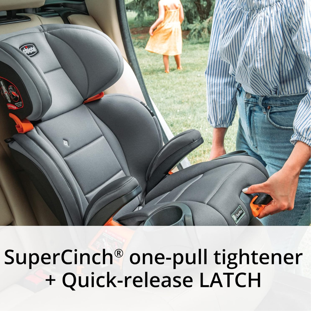 Chicco KidFit ClearTex Plus 2-in-1 Belt-Positioning Booster Car Seat