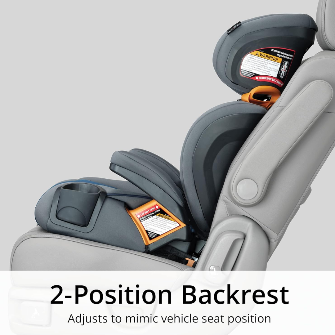 Chicco KidFit ClearTex Plus 2-in-1 Belt-Positioning Booster Car Seat