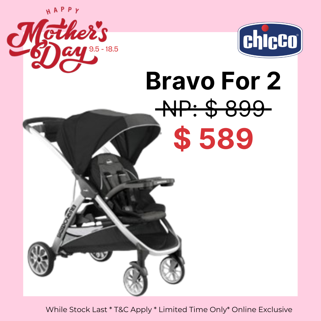 BravoFor2 Standing/Sitting Double Stroller