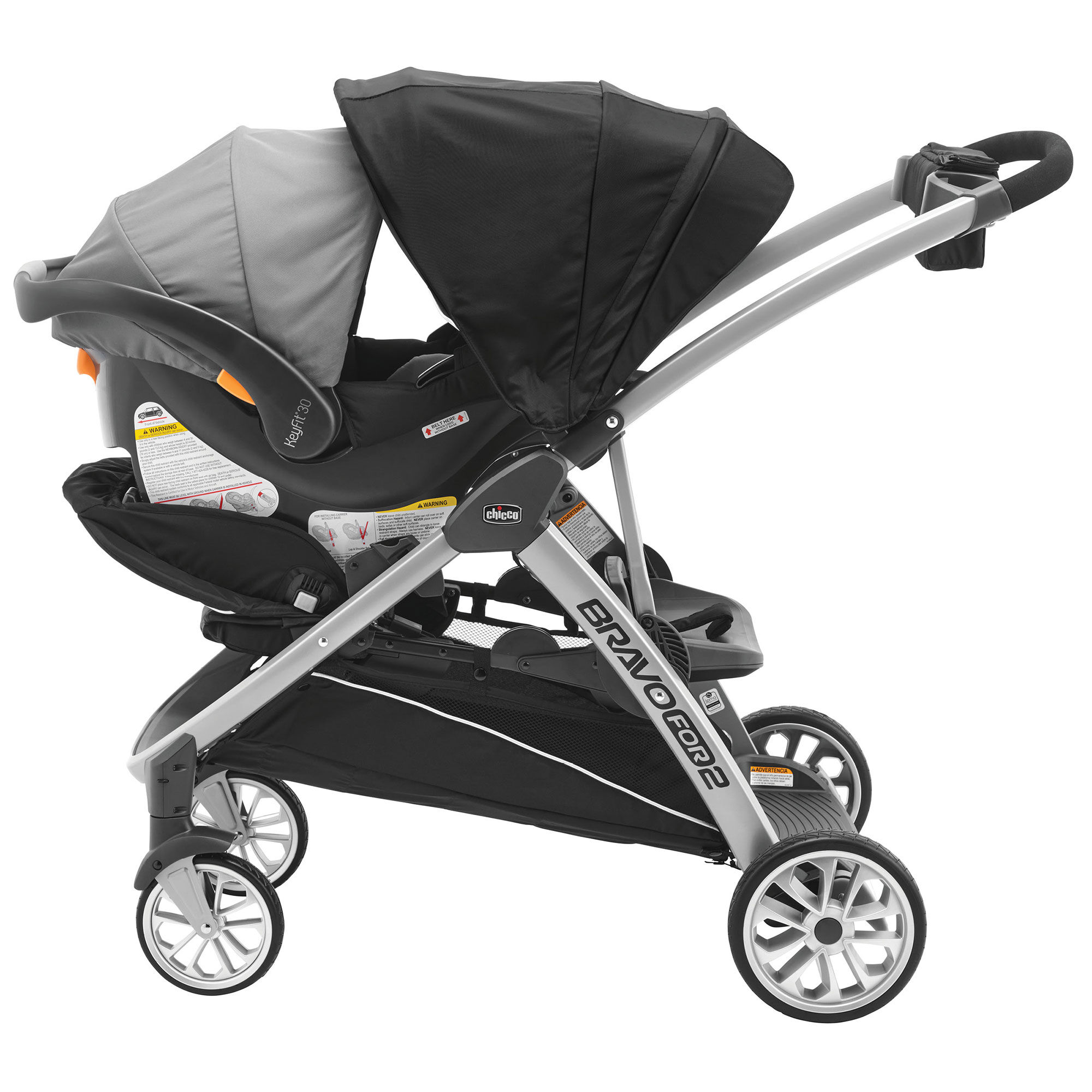 BravoFor2 Standing/Sitting Double Stroller