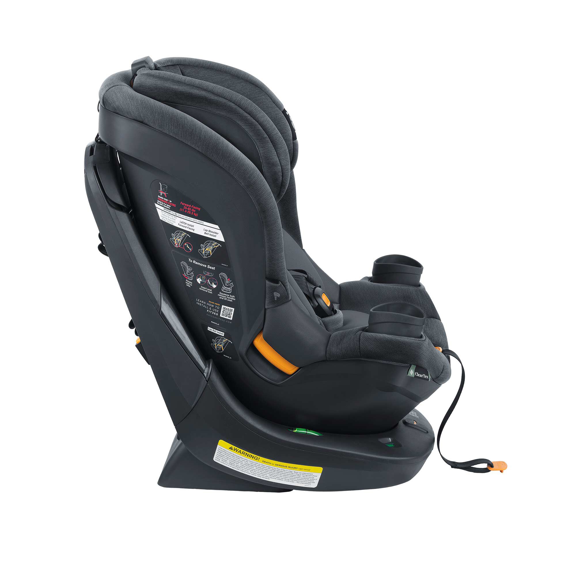Fit360 ClearTex Rotating Convertible Car Seat