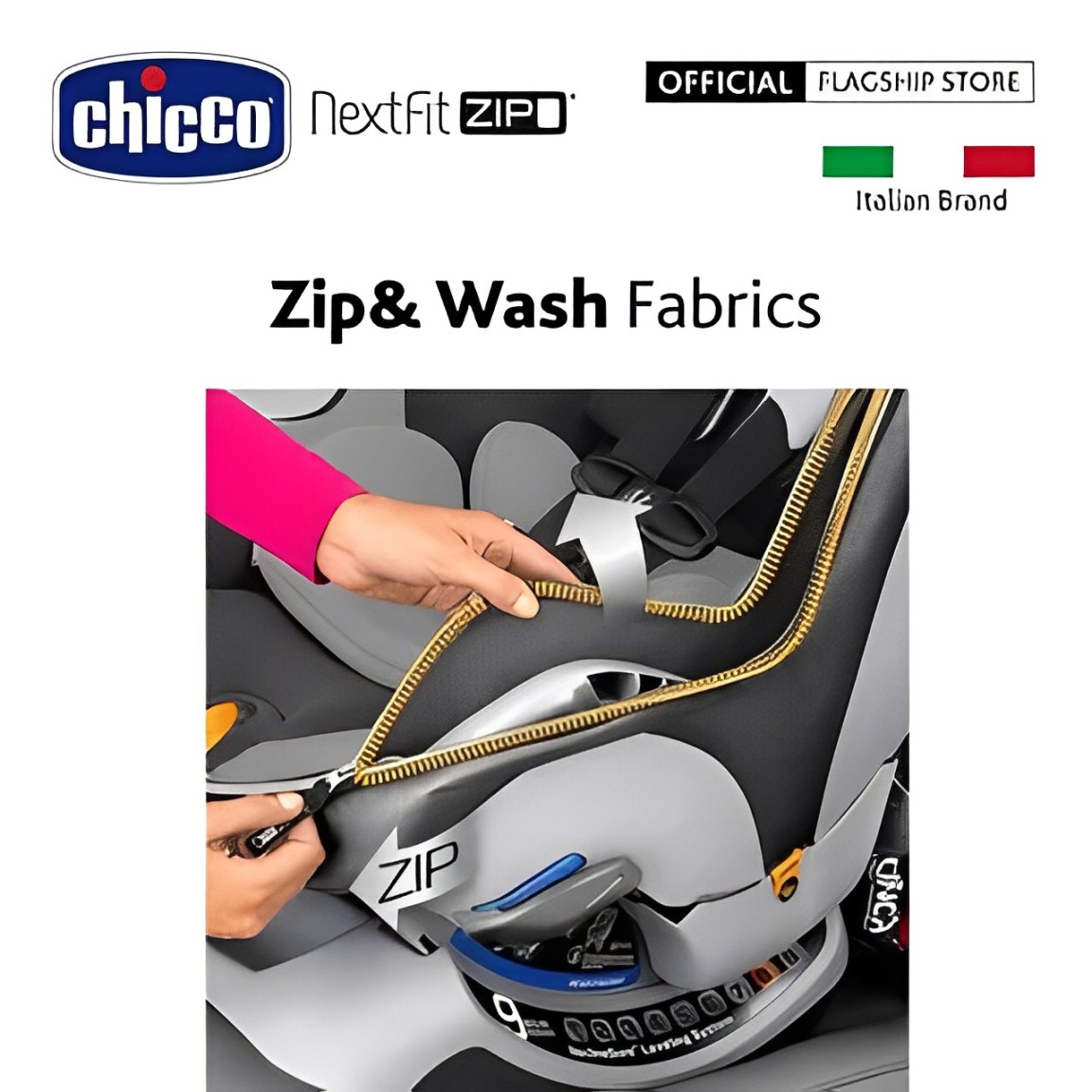 NextFit Zip Convertible Baby Car Seat