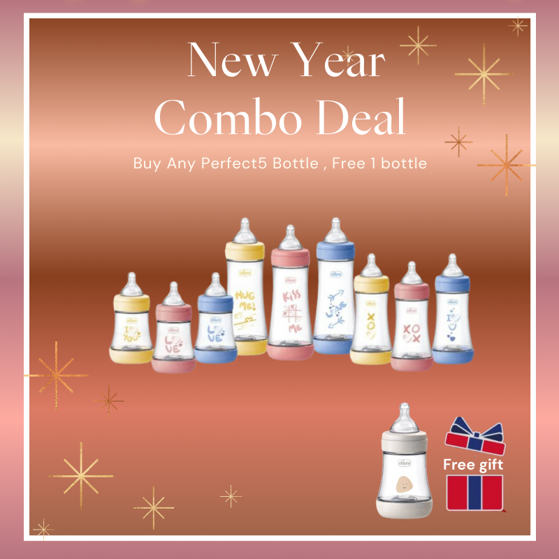 Perfect5 PP Silicone Feeding Bottle 150ml/ 240ml/300ml (Pink/Blue/Yellow)