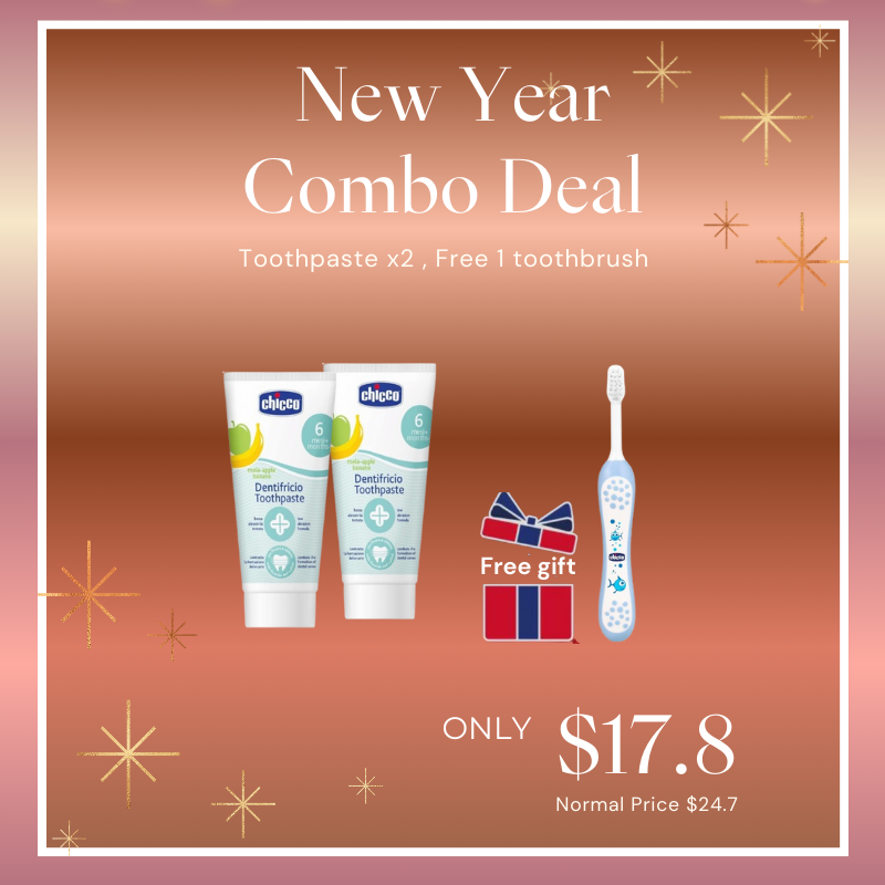 [Free gift]Toothpaste Apple Banana x2  free 1 Toothbrush