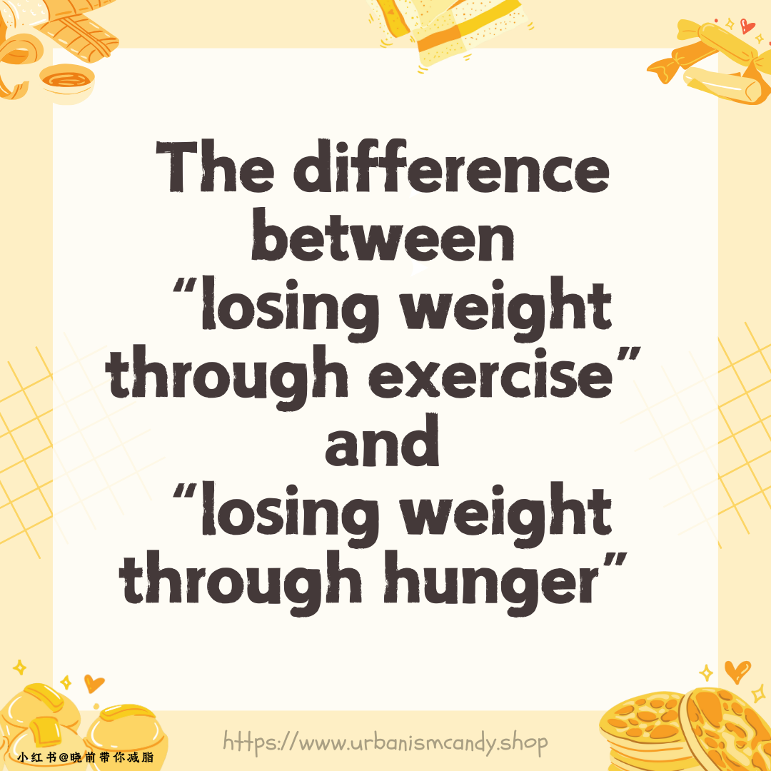 The difference between losing weight through exercise and losing weight through hunger