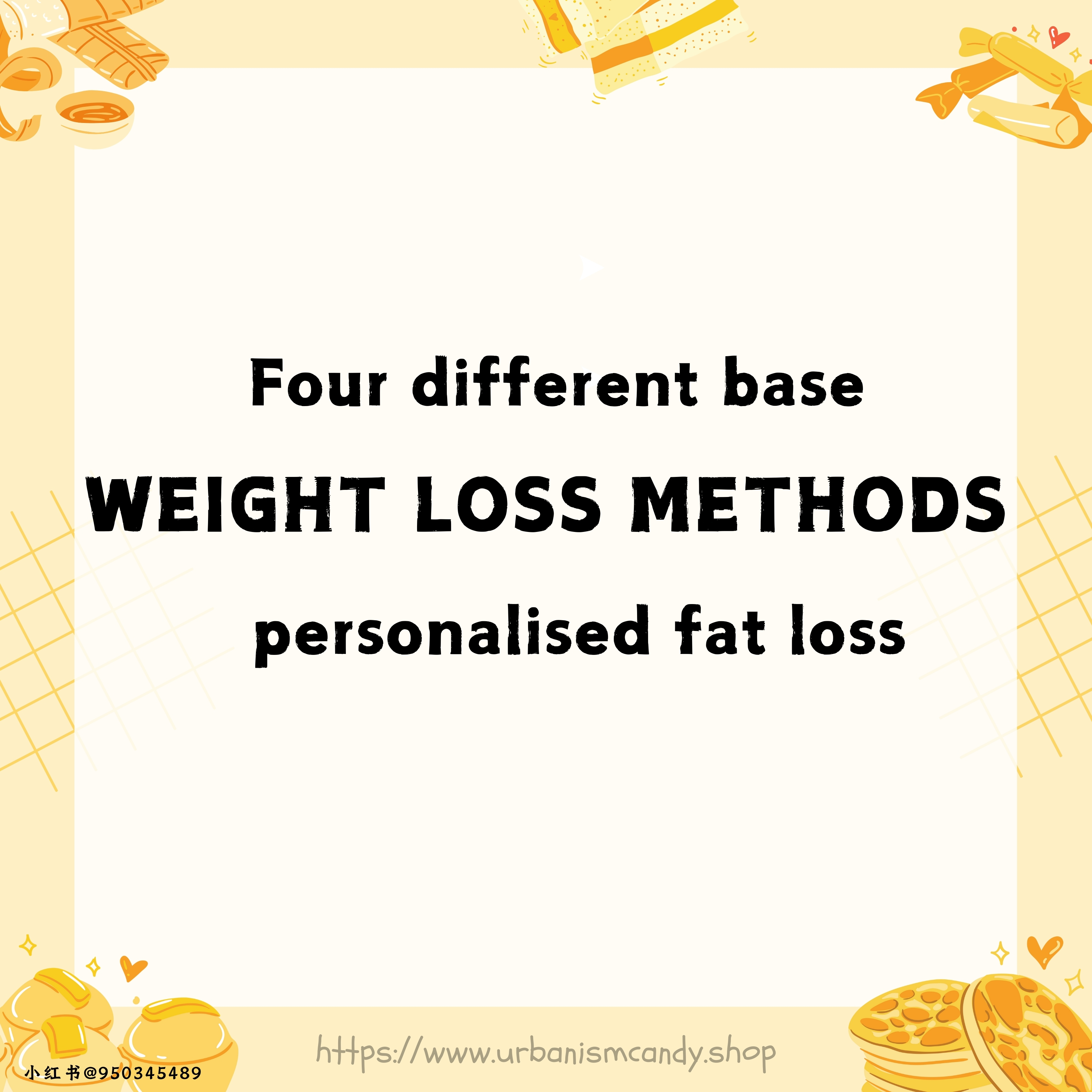 Four different base weight loss methods Personalised fat loss