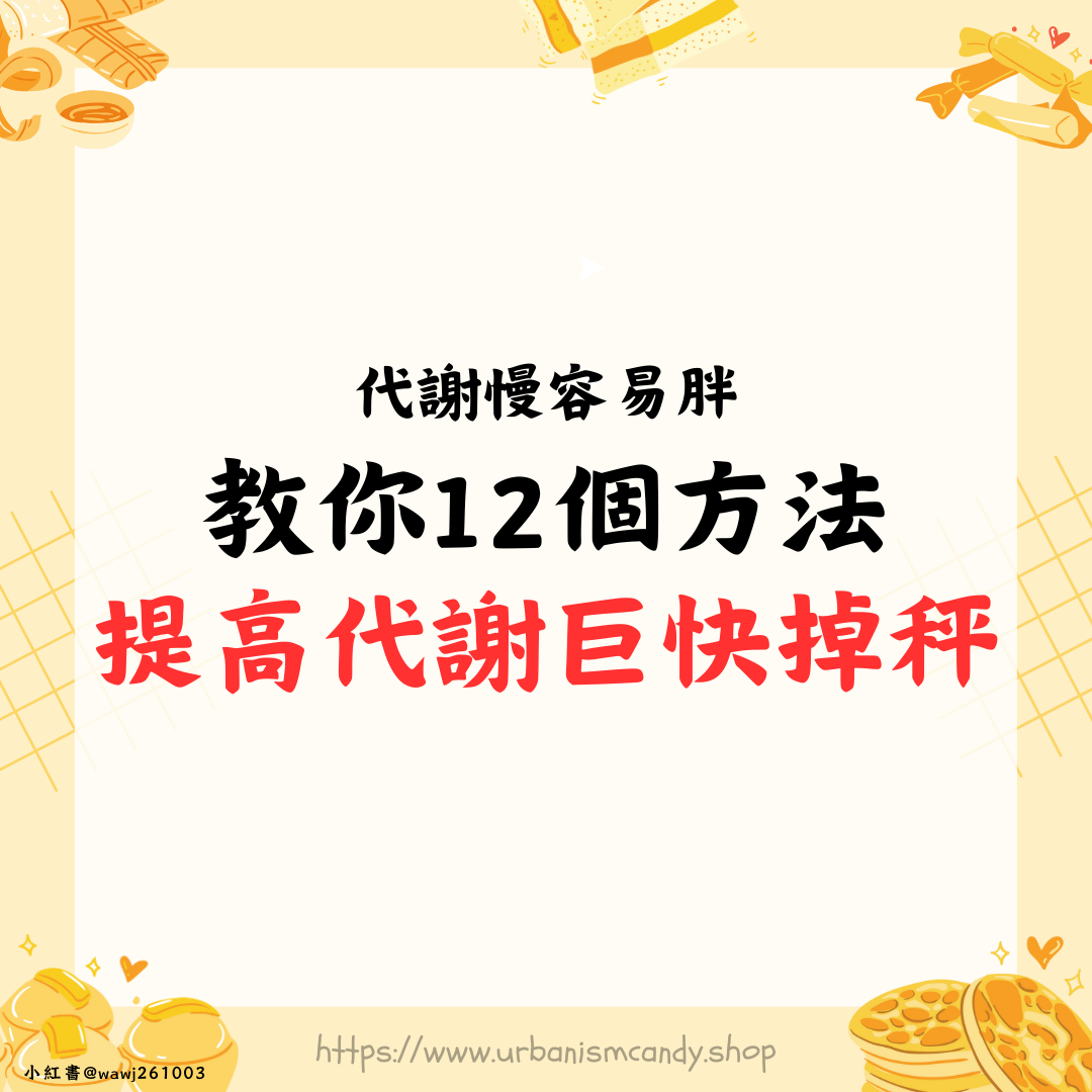 代謝慢容易胖 教你12個方法提高代謝巨快掉!