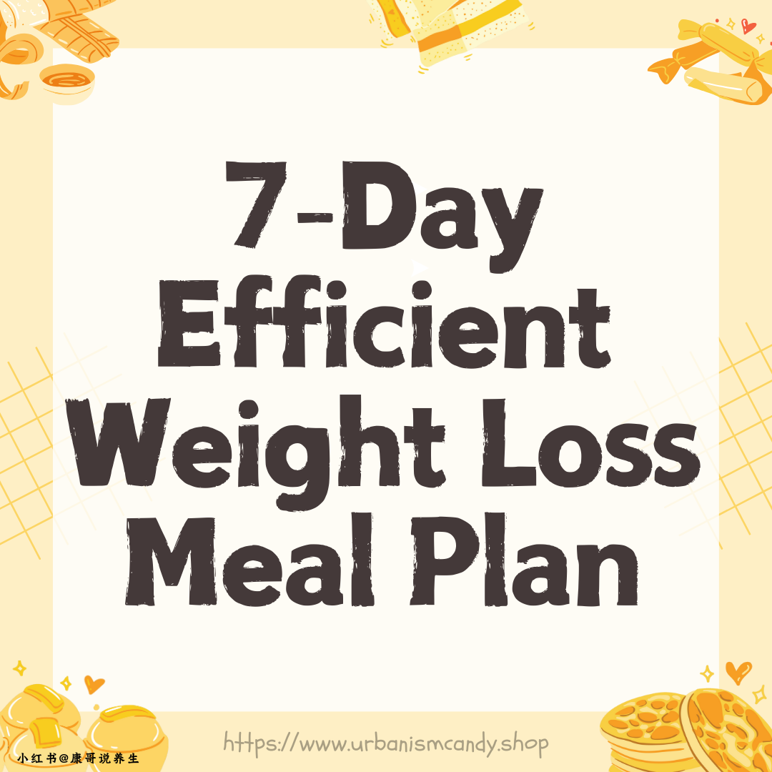 7-Day Efficient Weight Loss Meal Plan