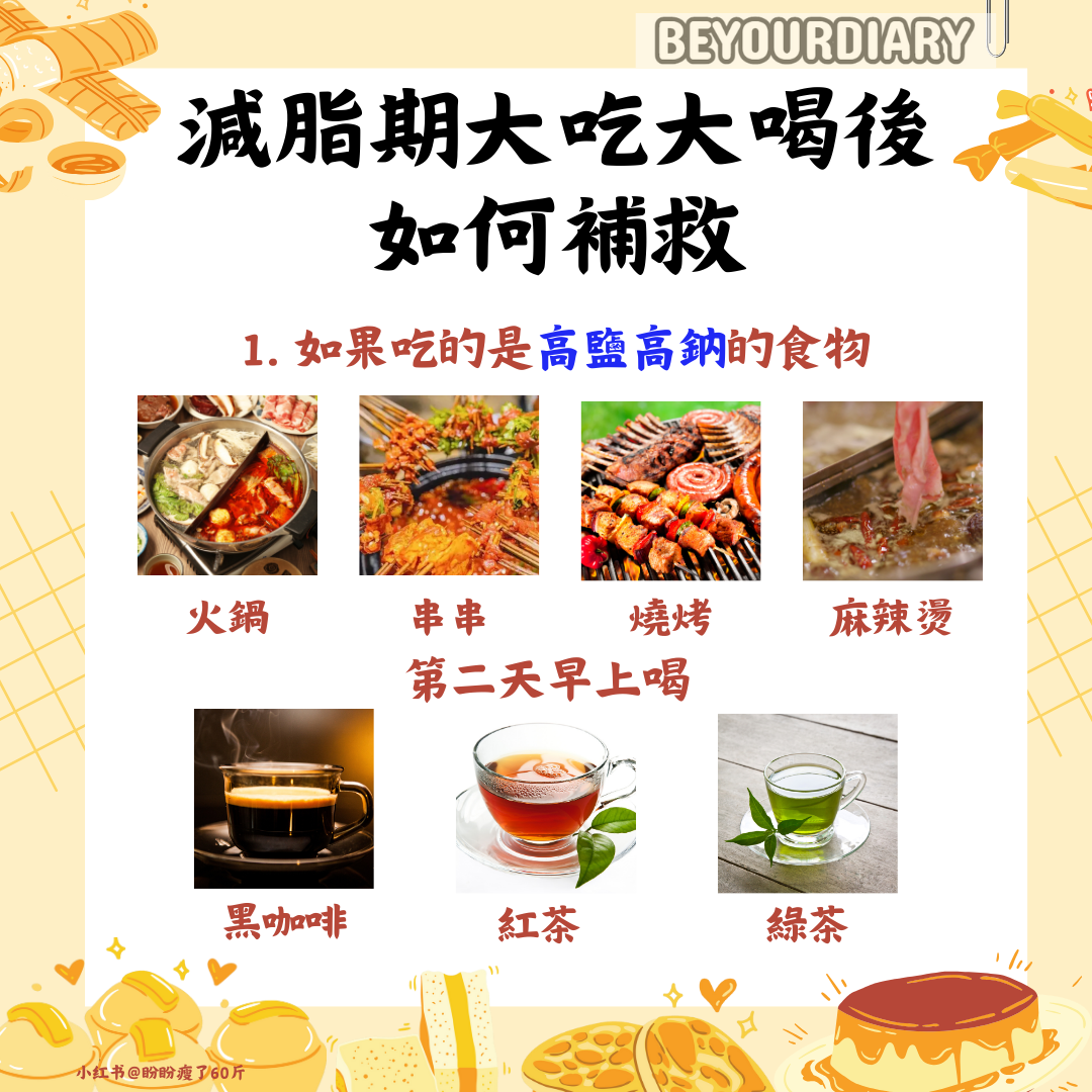 減脂期大吃大喝後，如何補救