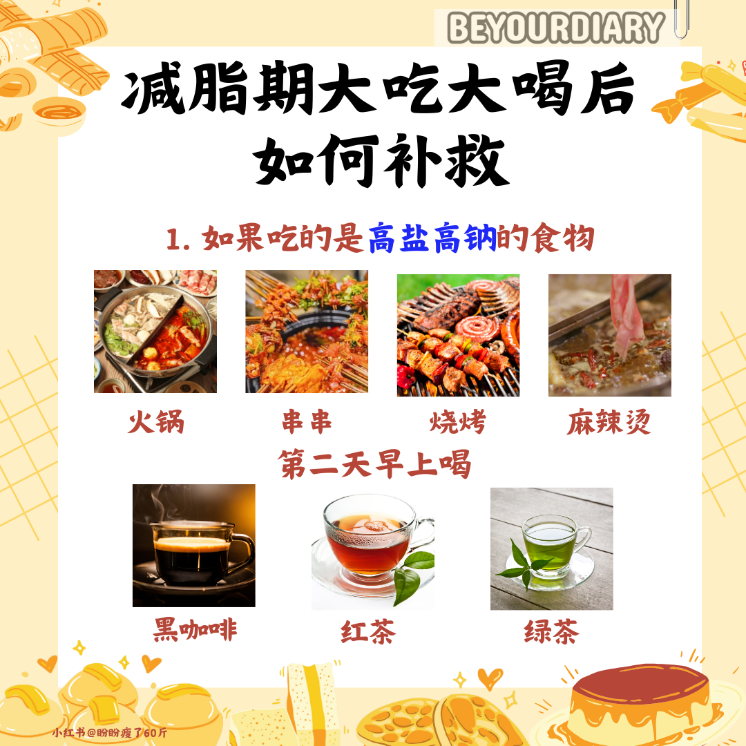 减脂期大吃大喝后如何补救