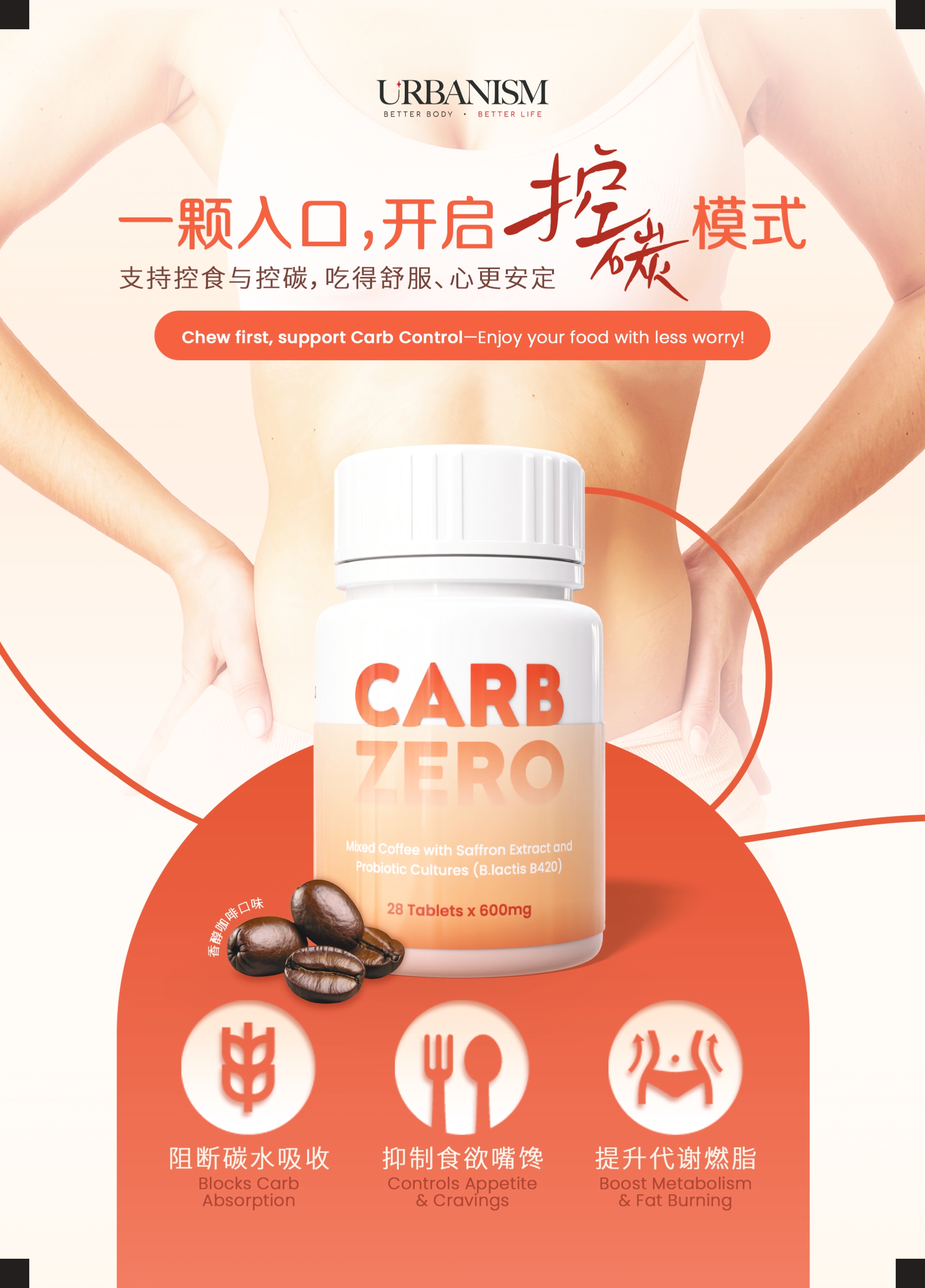 🔥新品上线🔥URBANISM CardZero挡碳水咖啡糖