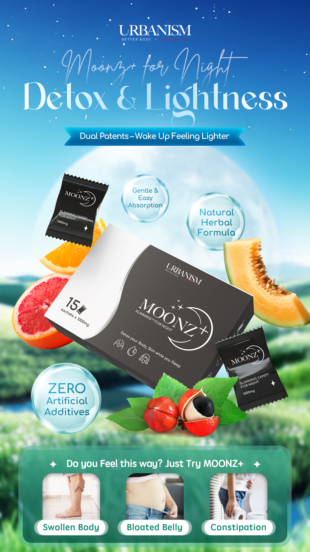 1 Box Full Sunz+  &  1 Box Full Moonz+ FREE 1 unit Bluetooth Body Fat Scale