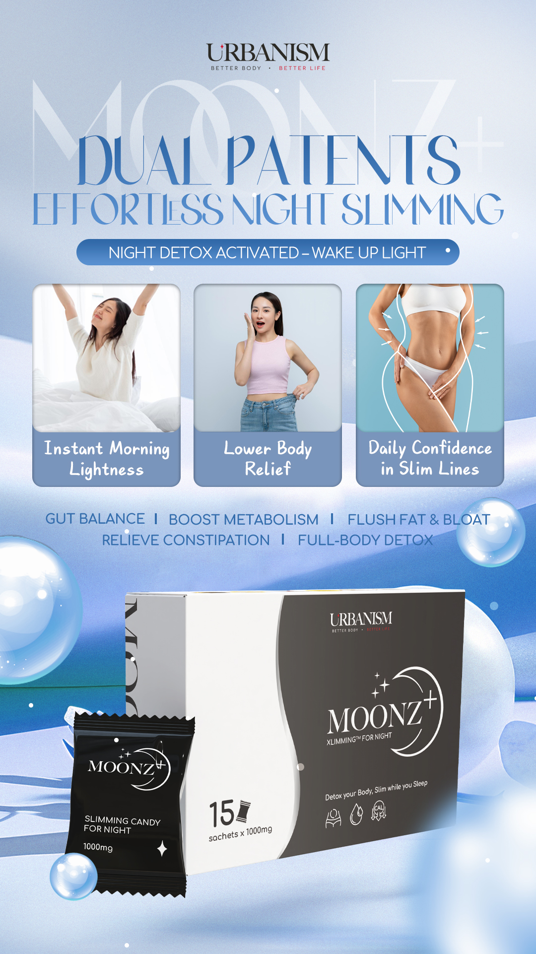 1 Box Full Sunz+  &  1 Box Full Moonz+ FREE 1 unit Bluetooth Body Fat Scale