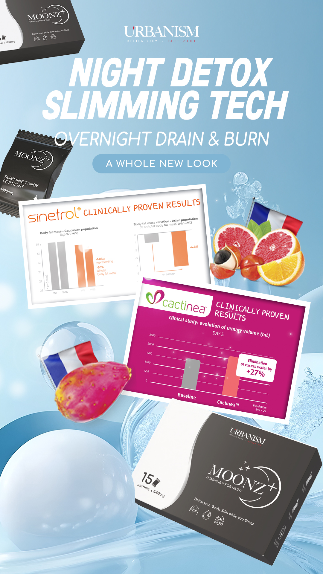 1 Box Full Sunz+  &  1 Box Full Moonz+ FREE 1 unit Bluetooth Body Fat Scale