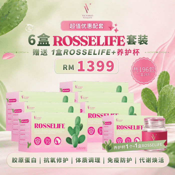 6 Boxes Rosselife FREE 1 Shaker