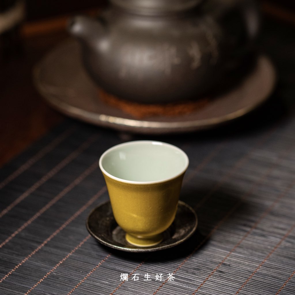 稷黃｜運增窯-高鈴鐺式功夫茶杯