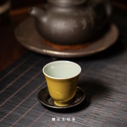 稷黃｜運增窯-高鈴鐺式功夫茶杯
