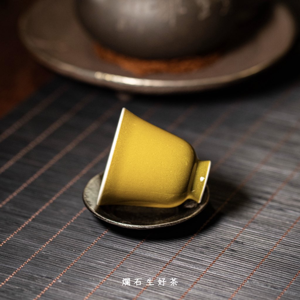 稷黃｜運增窯-高鈴鐺式功夫茶杯