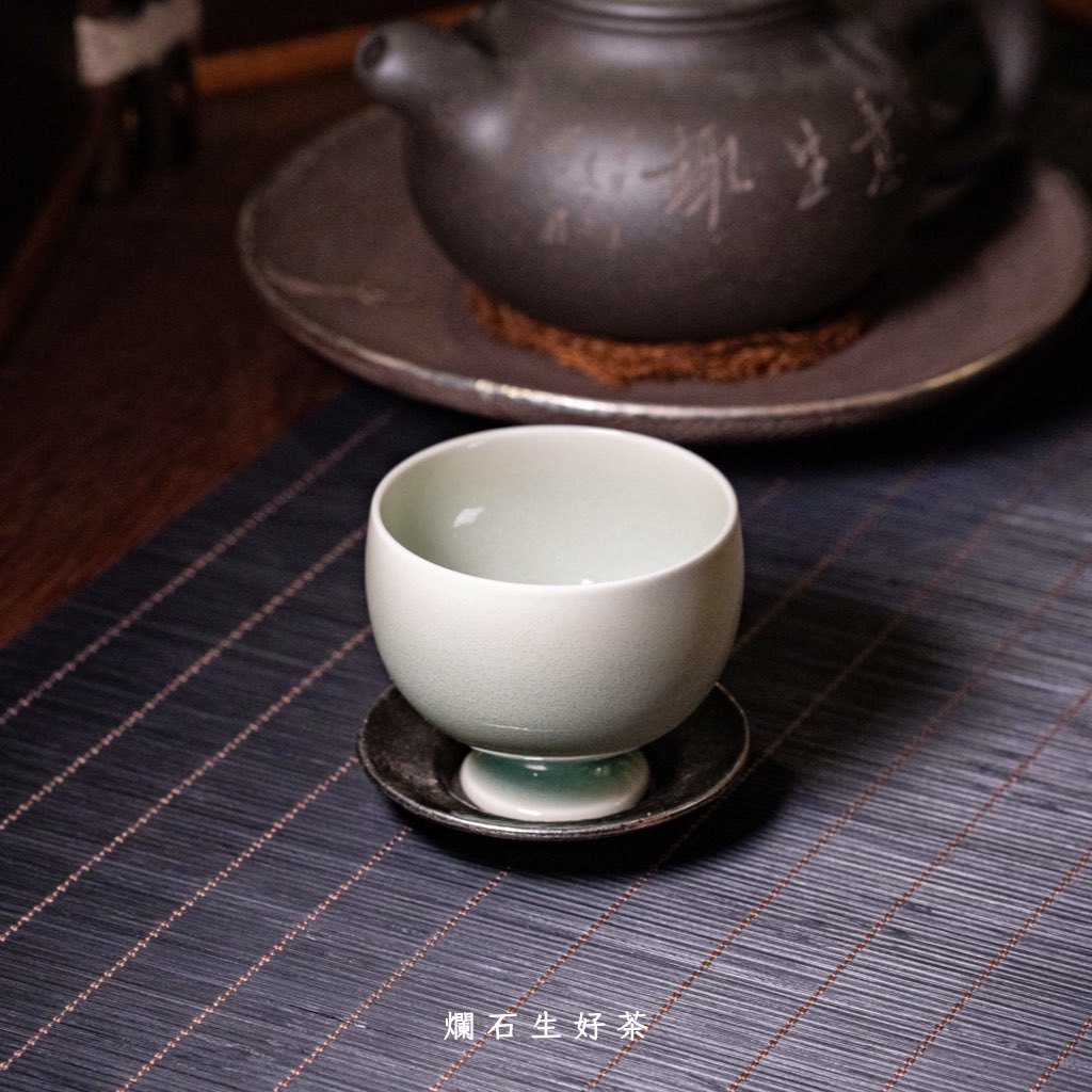 青甌｜運增窯-高足式功夫杯