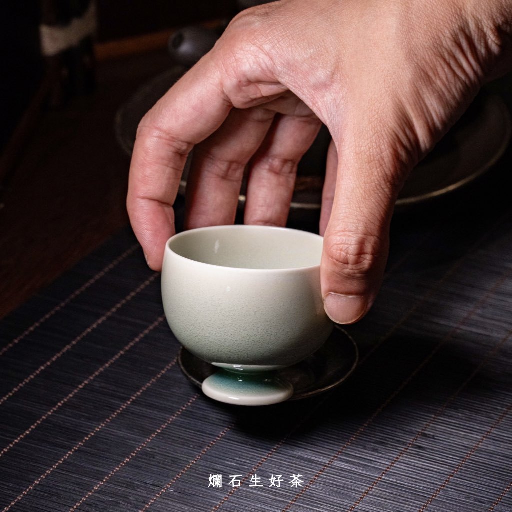 青甌｜運增窯-高足式功夫杯
