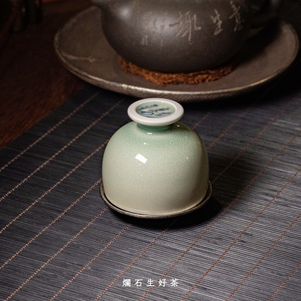 青甌｜運增窯-高足式功夫杯