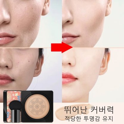 핑크 사슴 버섯머리 퍼프 촉촉한 쿠션 BB💥