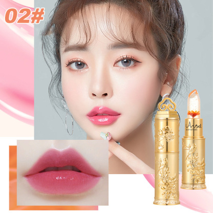  24시간 지속, 입술 건조와 각질 문제 해결. 꽃 추출물 온감 변색 립스틱.💥