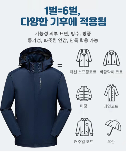 남성 기능성 후드 자켓