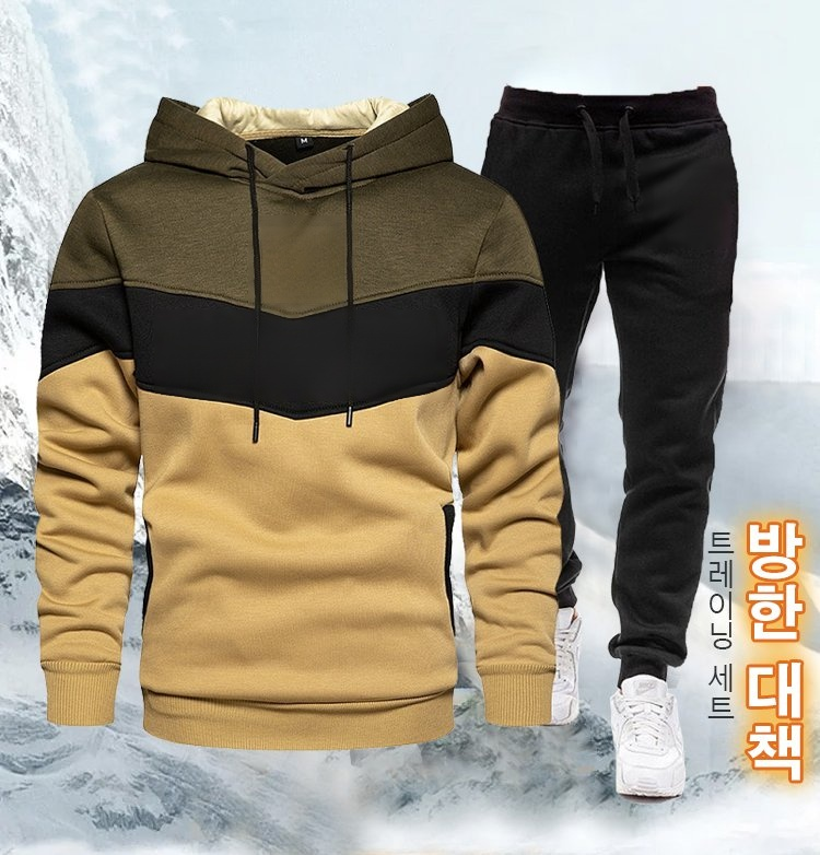 프린트 트레이닝 후드 세트