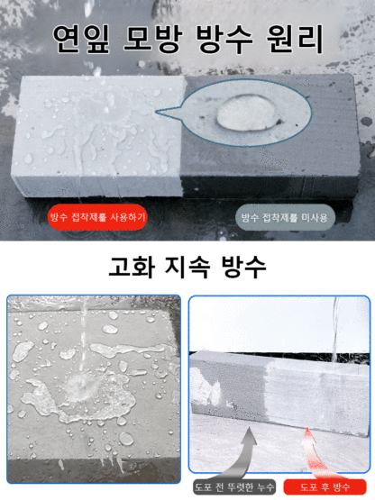  3秒で漏水解決、効果50年持続の強力防水接着剤💥