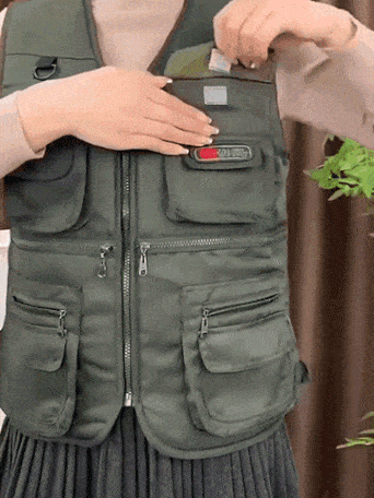 中老年馬甲男秋冬加棉加厚多口袋馬甲