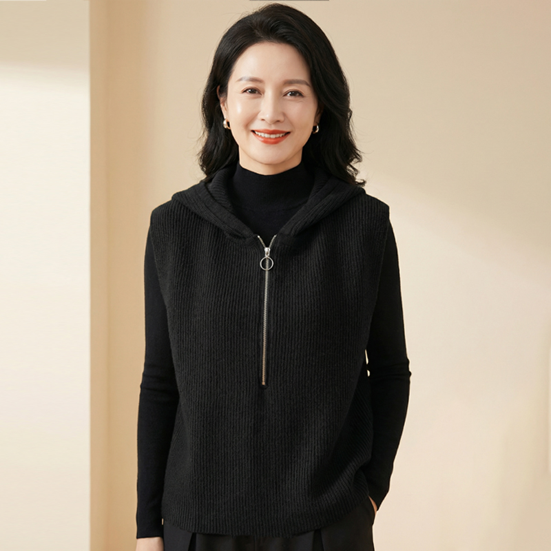 【年輕20歲】氣質顯瘦連帽馬甲