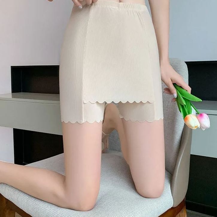 夏季無縫女用安全褲吸濕舒適無味透氣緊身褲提臀高彈女內衣