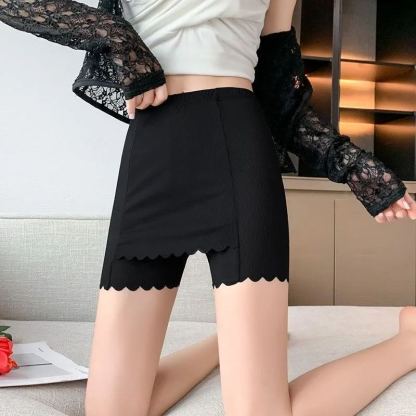 夏季無縫女用安全褲吸濕舒適無味透氣緊身褲提臀高彈女內衣