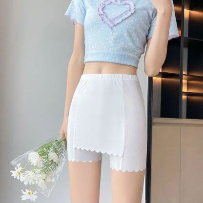 夏季無縫女用安全褲吸濕舒適無味透氣緊身褲提臀高彈女內衣