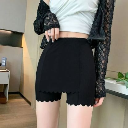 夏季無縫女用安全褲吸濕舒適無味透氣緊身褲提臀高彈女內衣