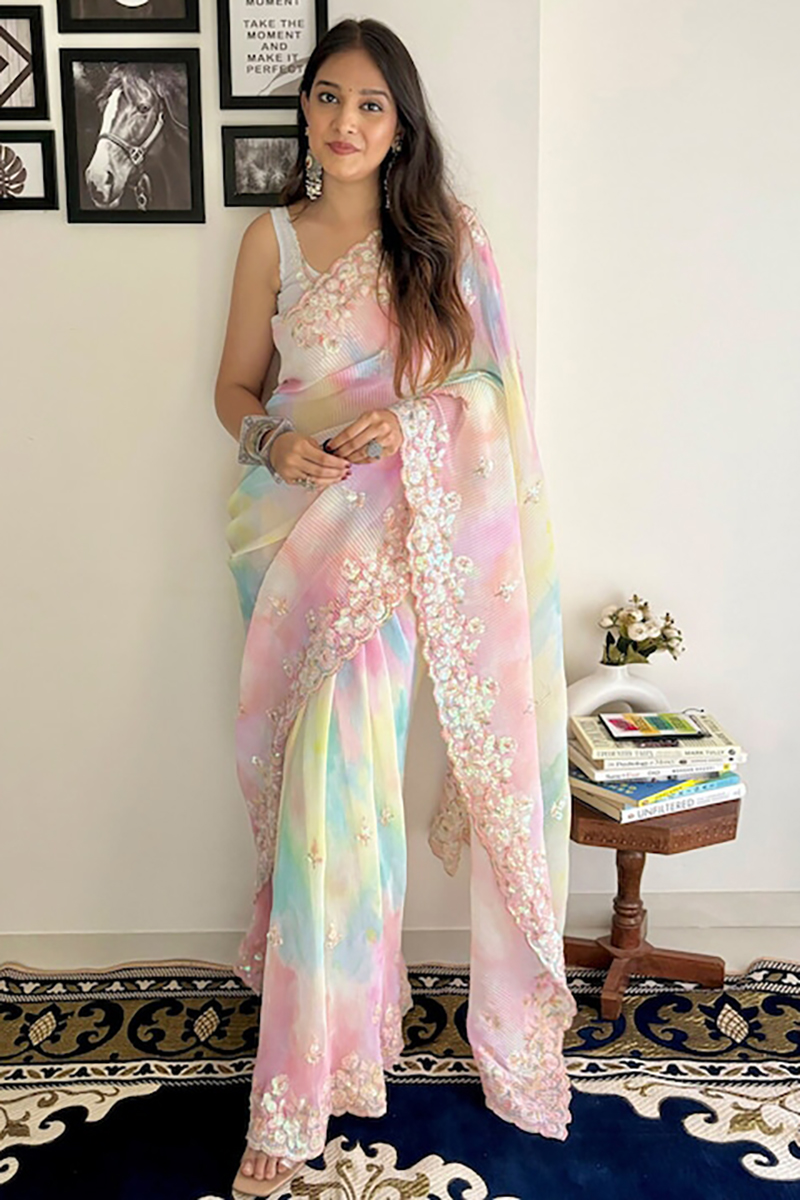 fancy saree designing