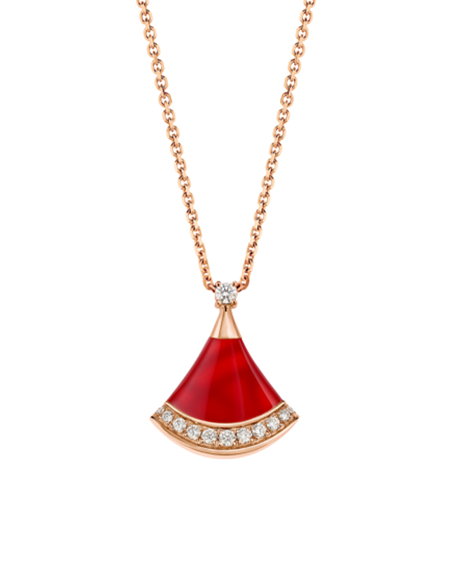 DIVAS’ DREAM necklace (multi-diamond carnelian)