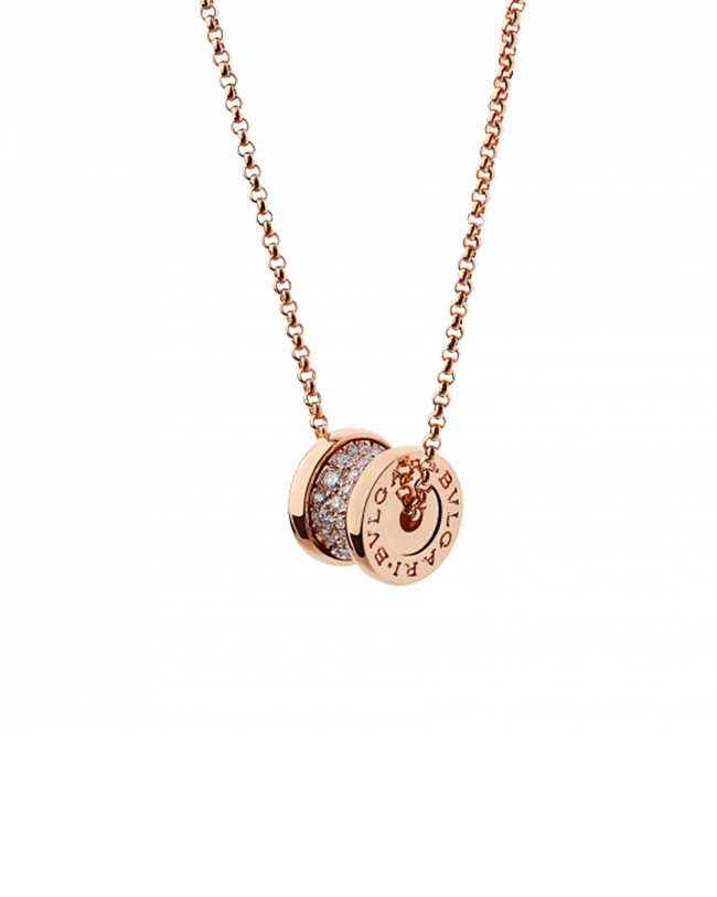 B.ZERO1 necklace (diamond rose gold)