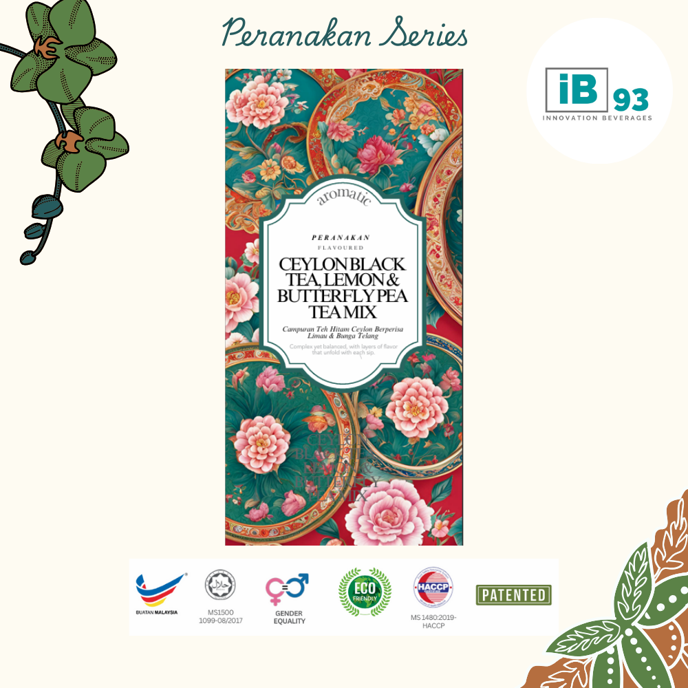 Peranakan Series ~ Ceylon Black Tea, Lemon & Butterfly Pea Tea Mix