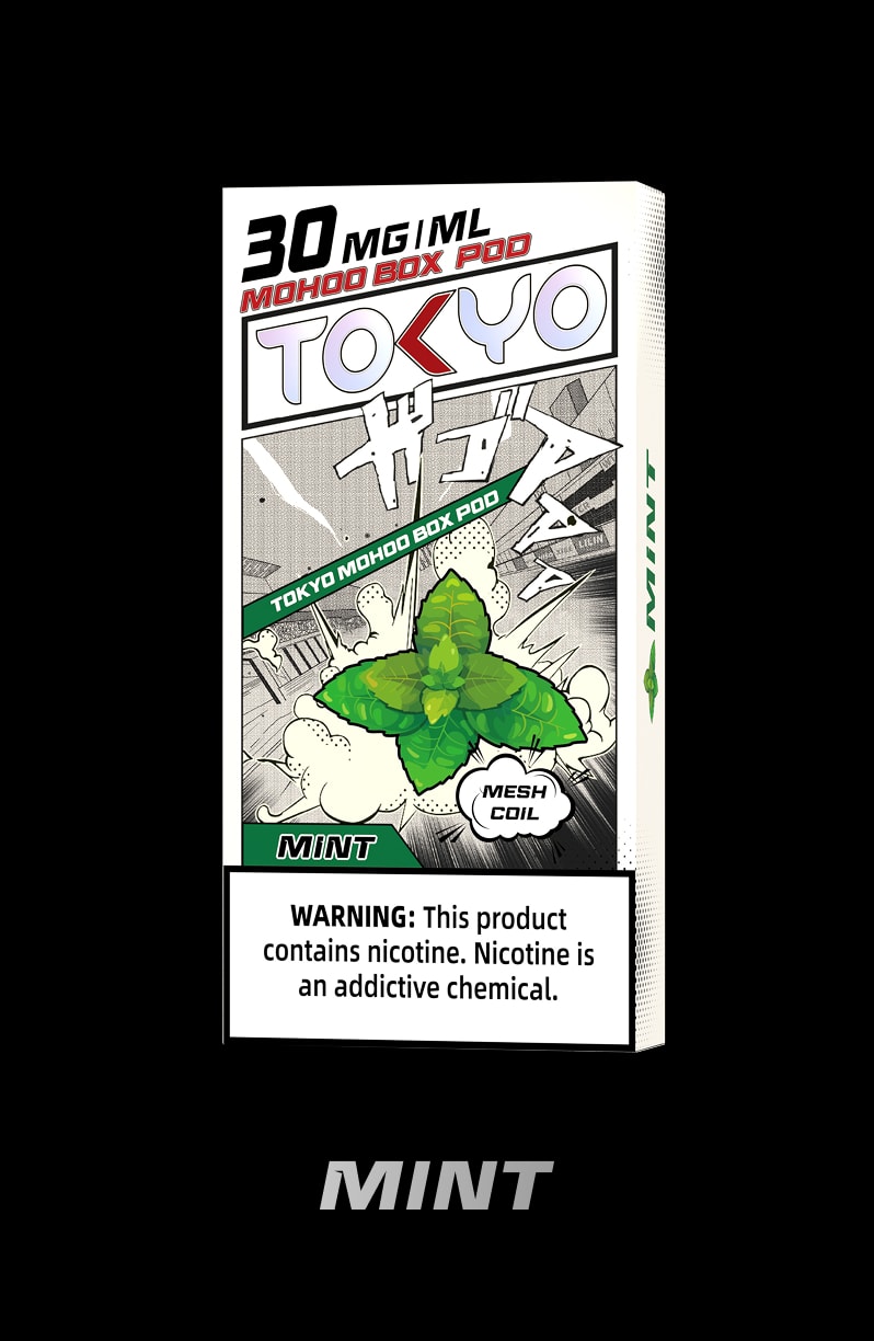 tokyoejuice mohoo box pod Mint eliquid