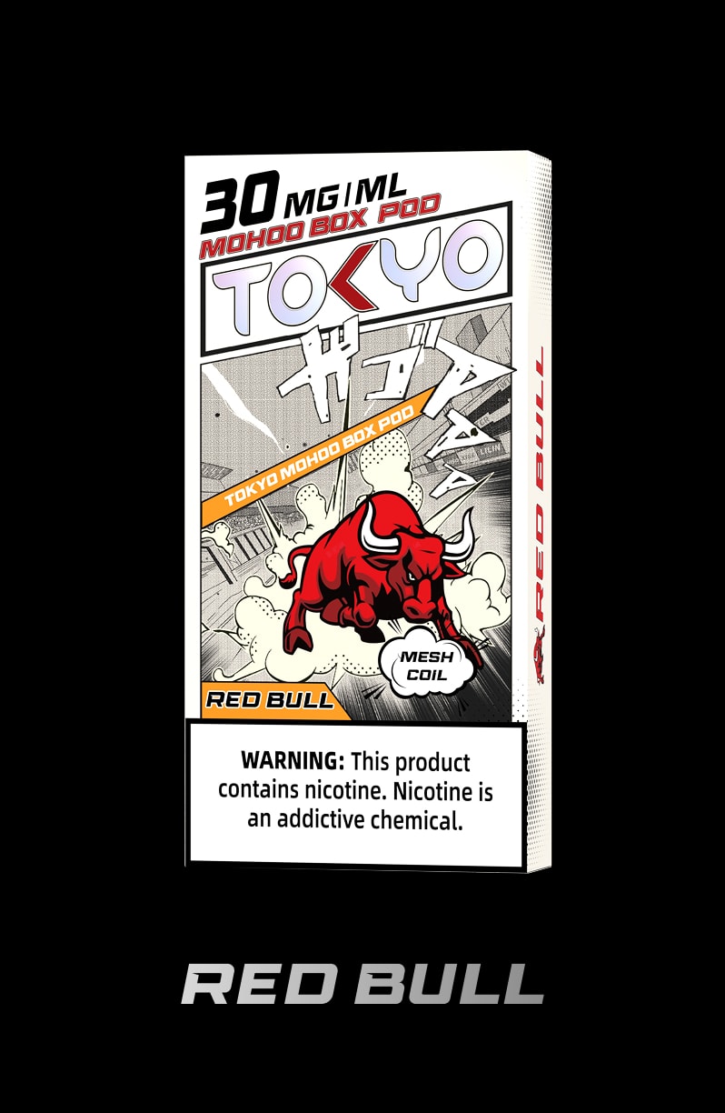 tokyoejuice mohoo box pod Red Bull eliquid