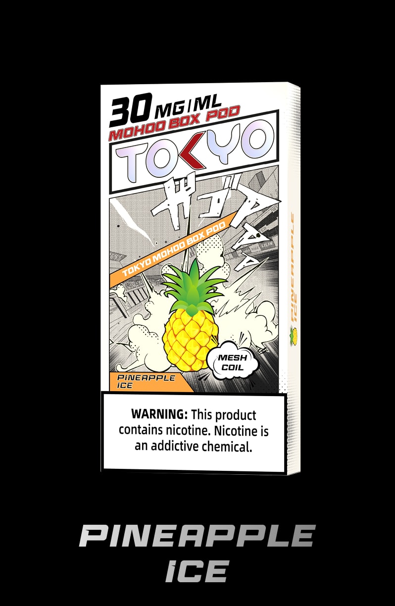 tokyoejuice mohoo box pod Pineapple ice eliquid