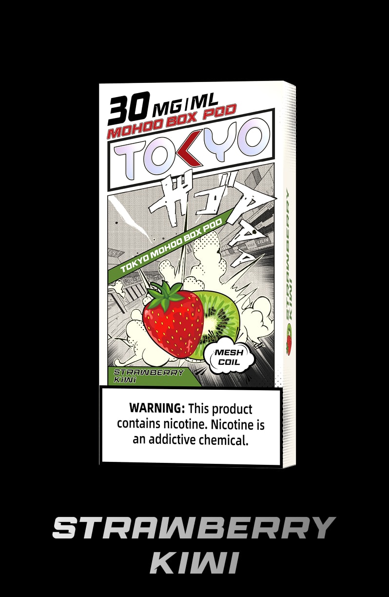 tokyoejuice mohoo box pod Strawberry Kiwi eliquid