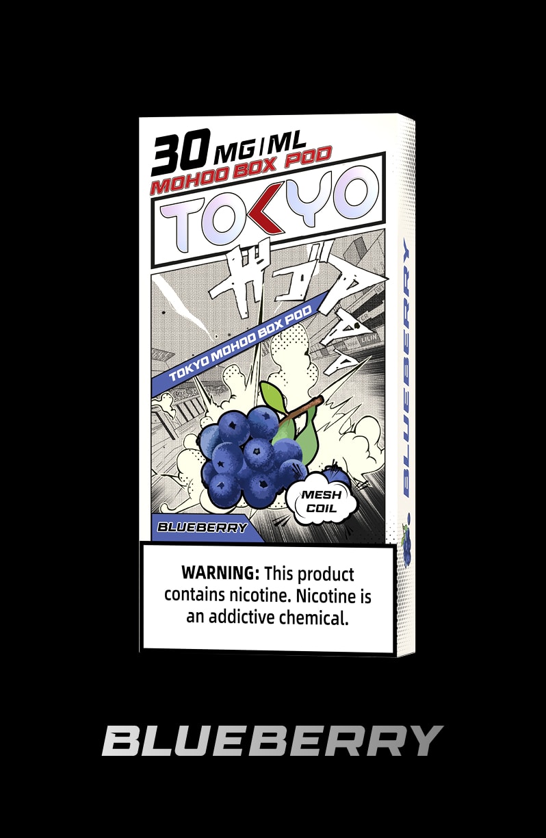 tokyoejuice mohoo box pod Blueberry eliquid