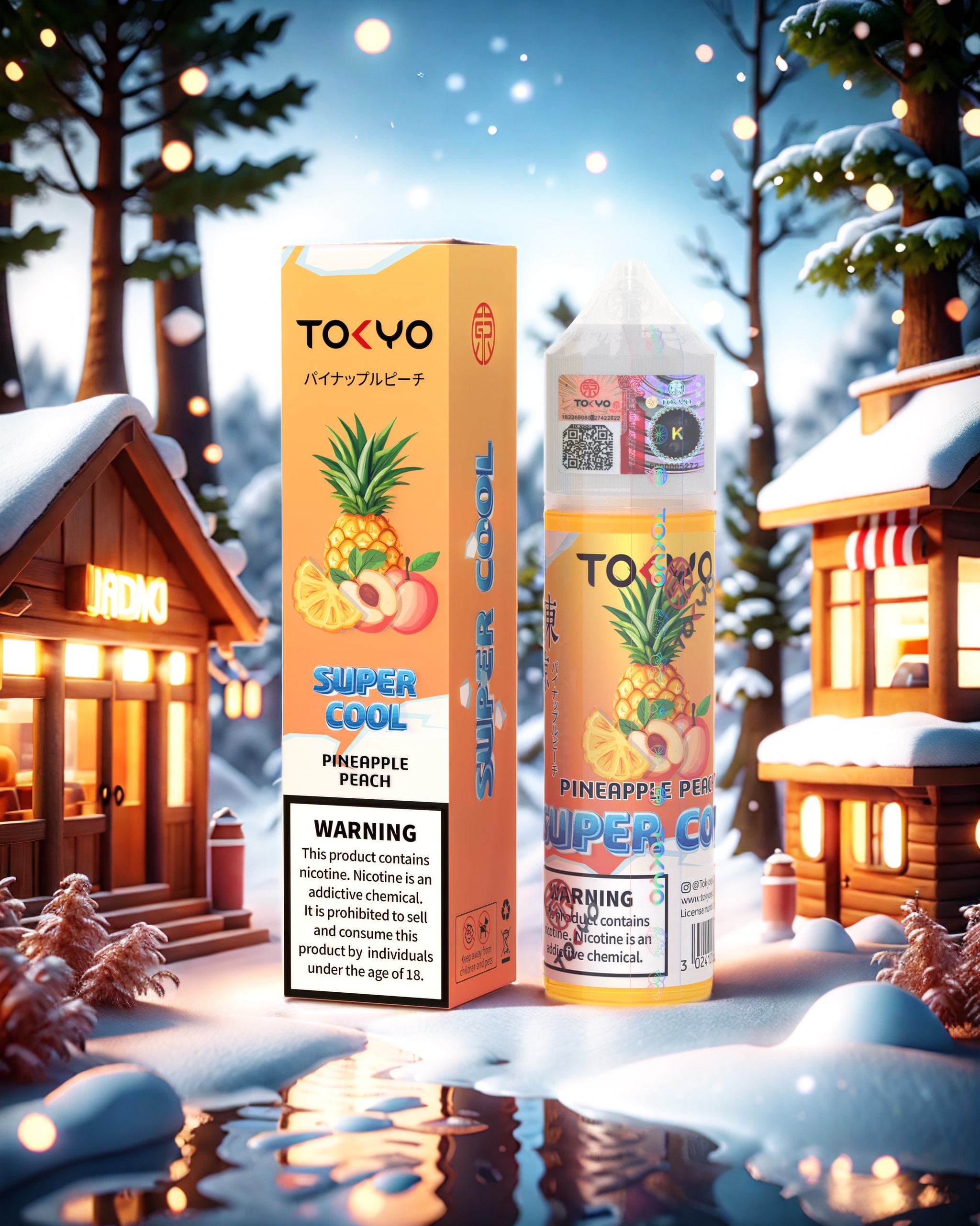 Tokyo Iced Pineapple Peach 60ML Super Cool