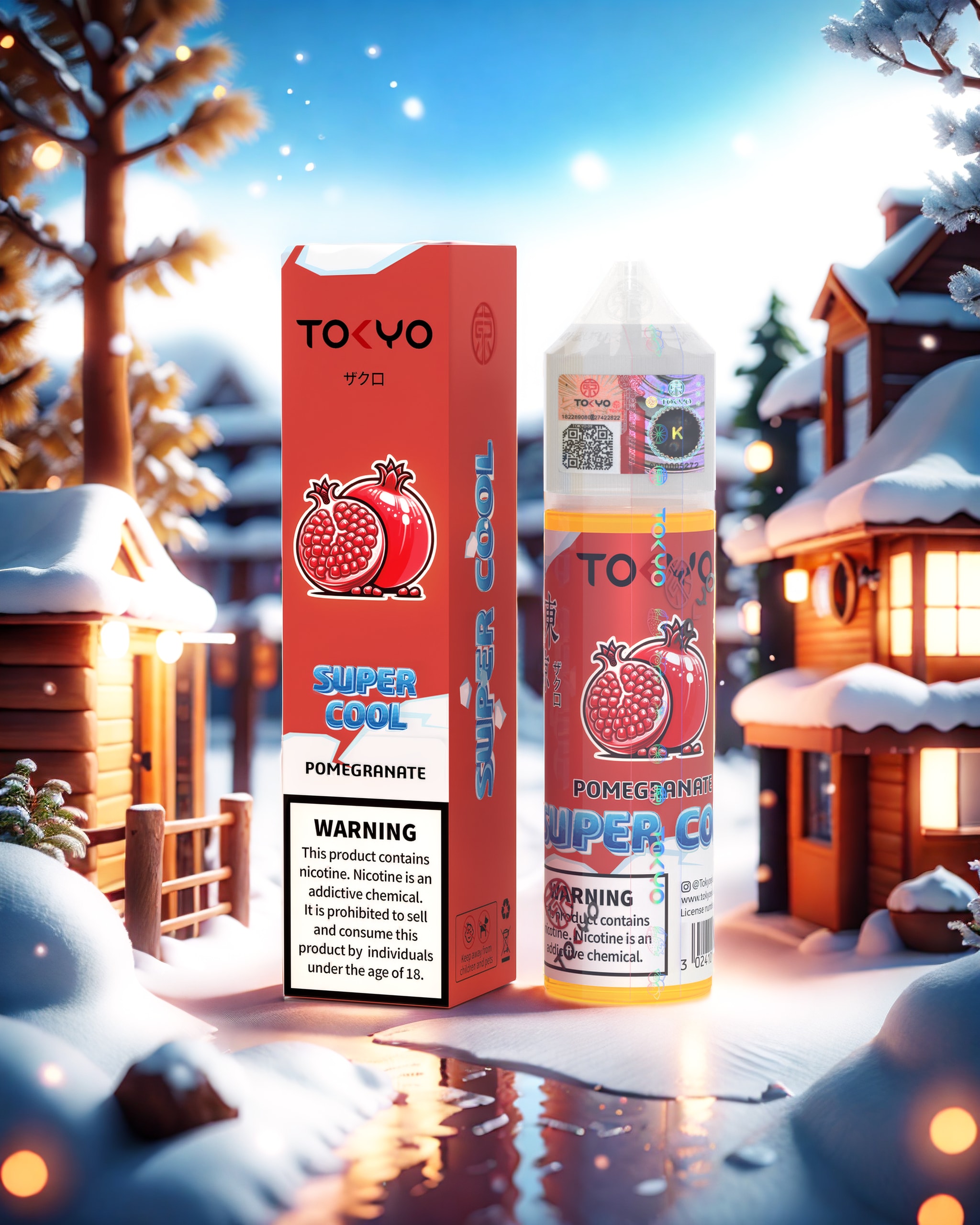 Tokyo Iced Pomegranate 60ML Super Cool