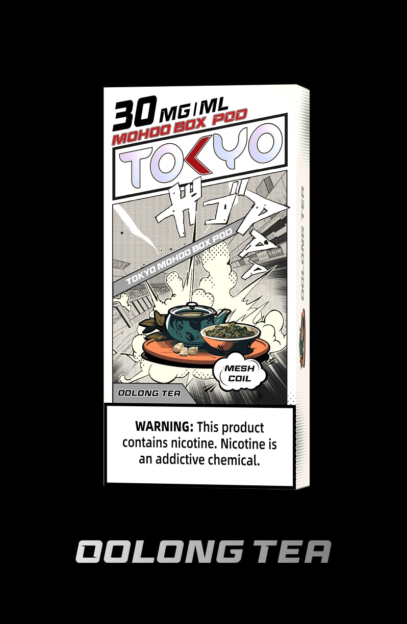 tokyoejuice mohoo box pod Oolong Tea eliquid
